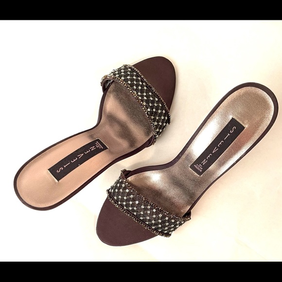 STEVEN by STEVE MADDEN  black rhinestone and net heels - Picture 7 of 13